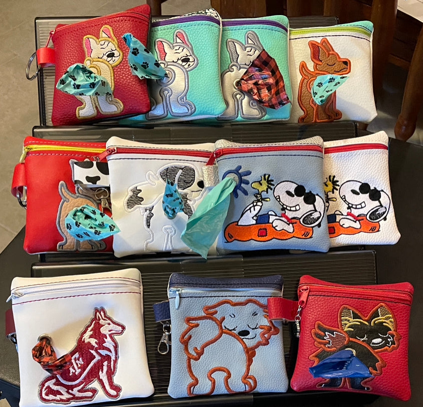 Dog bag poop dispenser