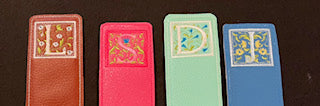 Machine embroidered bookmarks