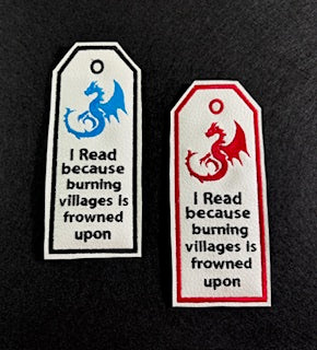 Machine embroidered bookmarks