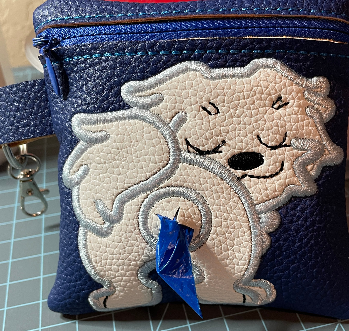 Dog bag poop dispenser